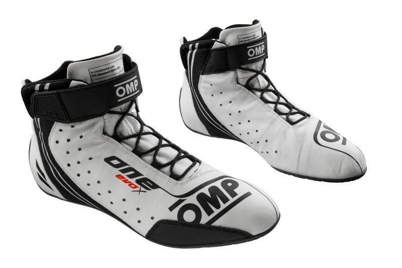 OMP ONE EVO X SHOES MY2024 FIA 8856-2018 NAVY BLUE / CYAN SIZE 37 - IC0-0833-A01-244-37