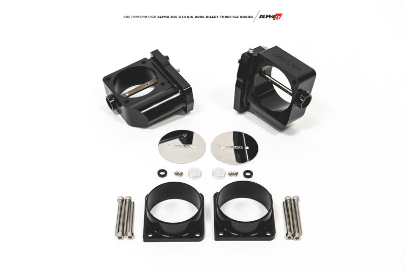 AMS Performance 2009+ GT-R R-35 Alpha CNC Big Bore Throttle Body Set w/ Vibrant HD Flanges - ALP.07.08.0006-4