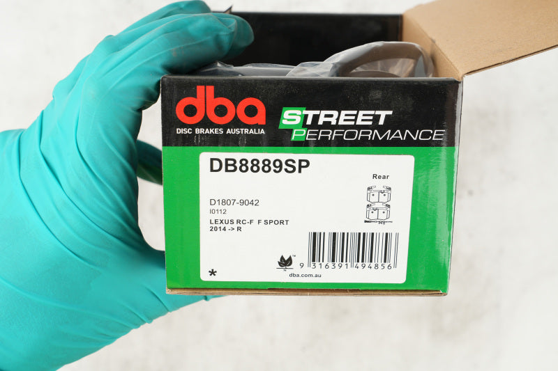 DBA 15-20 Lexus GS F / 15-21 Lexus RC F Street Series Rear Brake Pads - DB8889SP