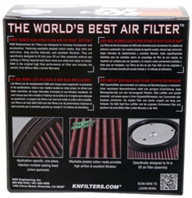 K&N Universal Chrome Filter 2.438in Flange ID x 5.125in OD x 2in H - RC-0850
