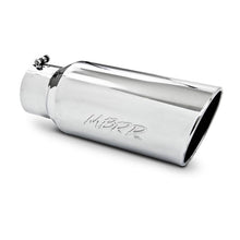 Load image into Gallery viewer, MBRP Universal Tip 7in O.D. Rolled End 5in inlet 18in length - T304 (SINGLE TIP) - T5127