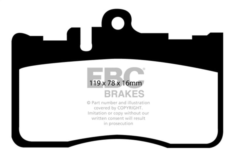 EBC 01-06 Lexus LS430 4.3 Yellowstuff Front Brake Pads - DP41622R