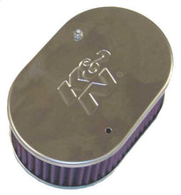 Load image into Gallery viewer, K&amp;N Universal Custom Air Filter - Oval Shape 2in Neck Flange / 5.25in ID / 2.5in Height - Red - 56-9104