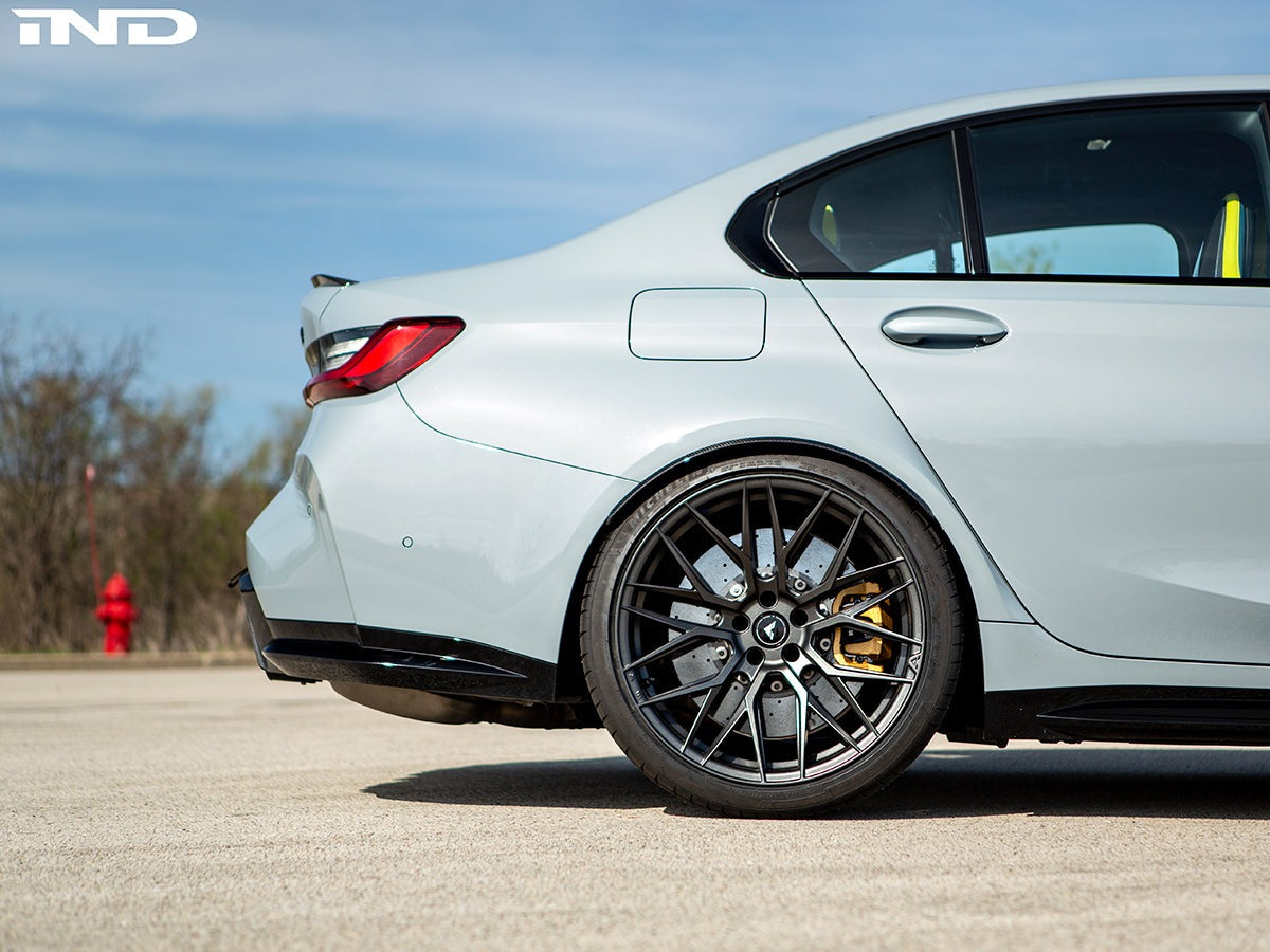 AutoTecknic Carbon Fiber Rear Wheel Arch Extension Set - BMW G80 M3