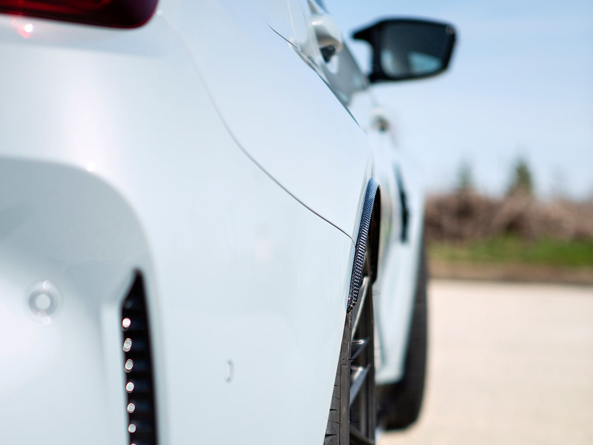 AutoTecknic Carbon Fiber Rear Wheel Arch Extension Set - BMW G80 M3