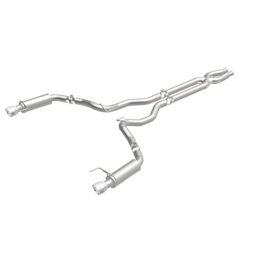 MagnaFlow Cat Back, SS, 3in, Competition, Dual Split Polished 4.5in Tips 2015 Ford Mustang GT V8 5.0 - 19101