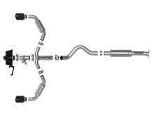 Load image into Gallery viewer, aFe 23-24 Toyota GR Corolla L3 1.6L (t) Gemini XV 3in to 2-1/2in Cat Back Exhaust w/ Black Tips - 49-36067-B