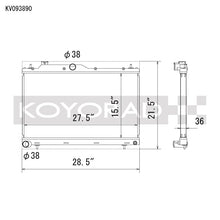 Load image into Gallery viewer, Koyo 22-25 Subaru WRX All Aluminum Performance Radiator - VH093890