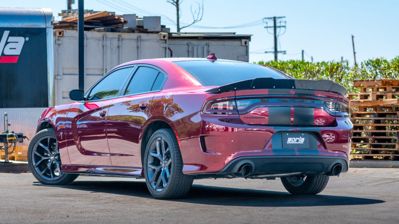 Borla 19-23 Dodge Charger GT 3.6L V6 RWD ATAK Catback Exhaust - Black Chrome Tips - 140918BC