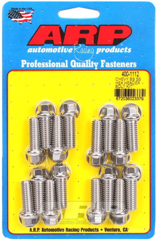 ARP BB Chevy SS Hex Header Bolt Kit - 400-1112