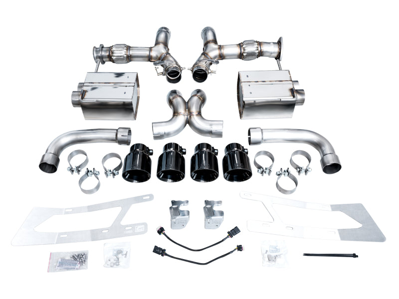 AWE Tuning 2023 C8 Corvette Z06 SwitchPath Cat-Back Exhaust - Diamond Black Tips - 3025-43906