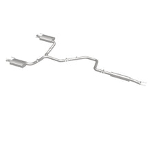 Load image into Gallery viewer, MagnaFlow Cat-Back SS 2.25/2.5in Dual Split Rear Exit Polished 3in Tip 2015 Chev Impala 3.6L V6 - 19023