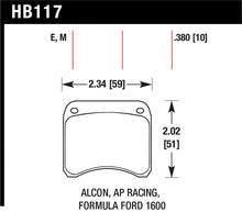 Load image into Gallery viewer, Hawk AP Racing CP3696 Blue 9012 Race Brake Pads - HB117E.380