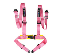 Load image into Gallery viewer, NRG 4 Point Seat Belt Harness / Buckle Lock- Pink - SBH-4PC-SPK