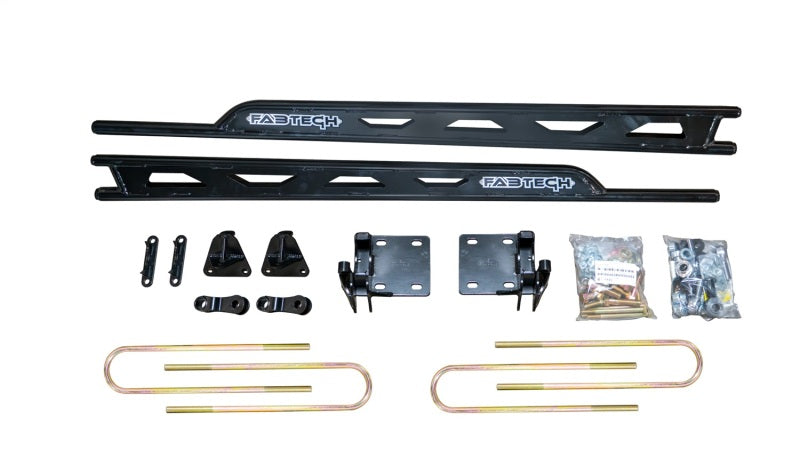 Fabtech 11-16 Ford F250/350 4WD Short Bed Floating Rear Traction Bar System - FTS62006