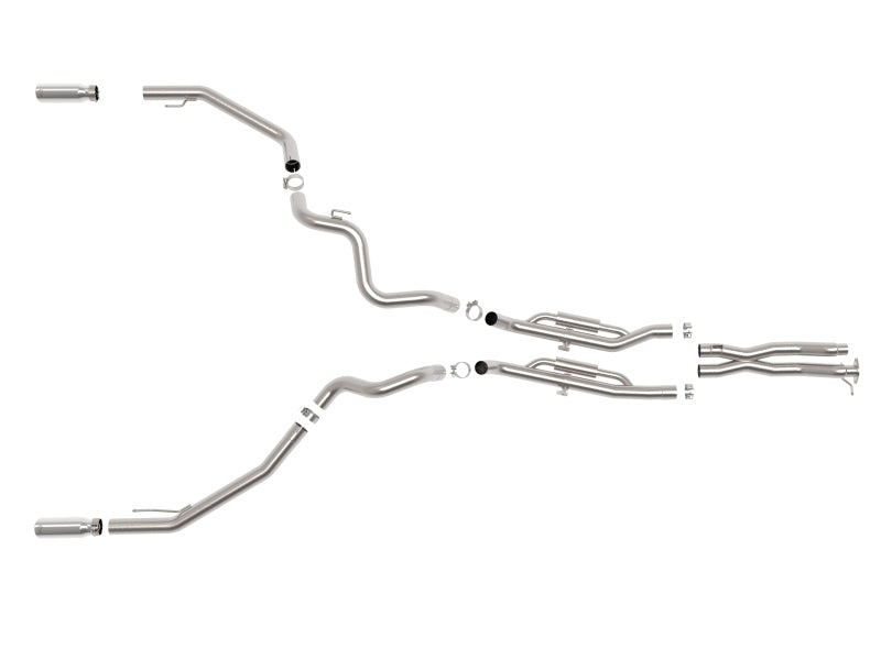 aFe 24-25 Ford Ranger Raptor Vulcan Series 3in 304 SS Cat-Back Exhaust w/ Polished Tips - 49-33152-P