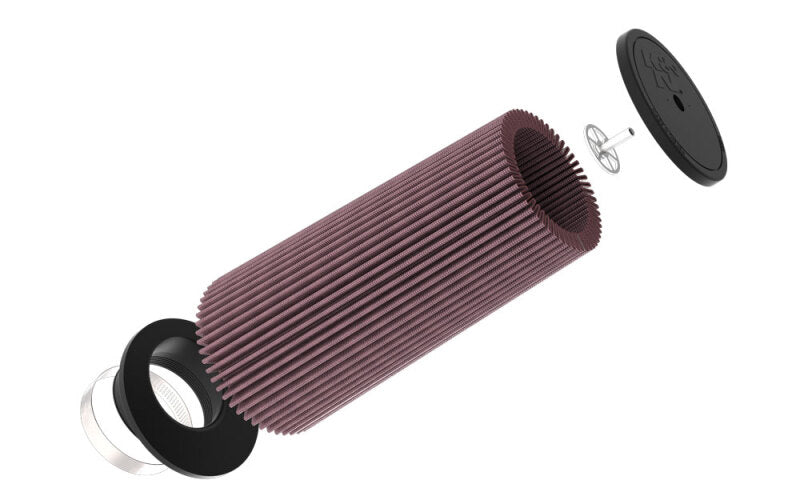K&N Universal Clamp-On Air Filter 3-1/2in FLG - 5-3/4in B - 12-1/8in H - RU-3310