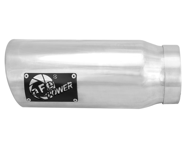 aFe MACH Force-Xp Universal Exhaust Tip 4 IN Inlet x 5 IN Outlet x 12 IN L - 49T40506-P12