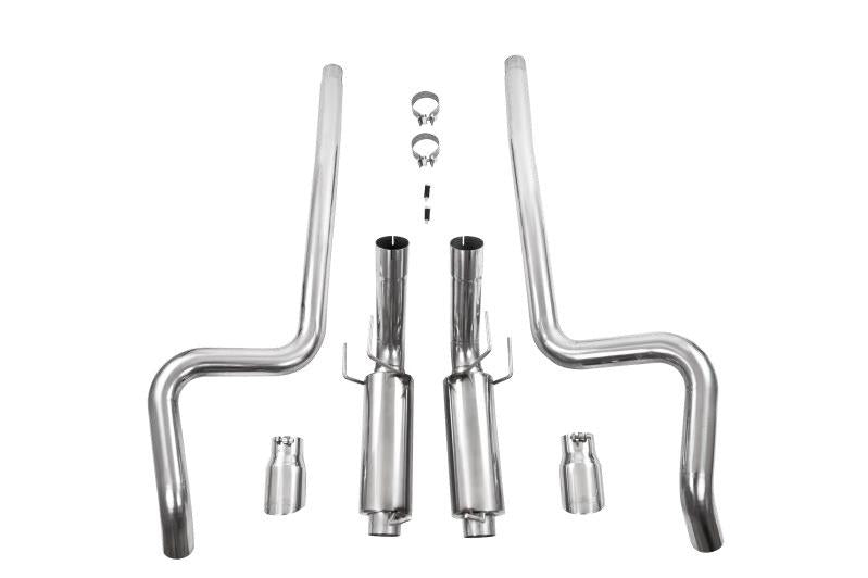 MBRP 11-14 Ford Mustang GT 5.0L Dual Split Rear Street Version T409 3in Cat Back Exhaust System - S7258409