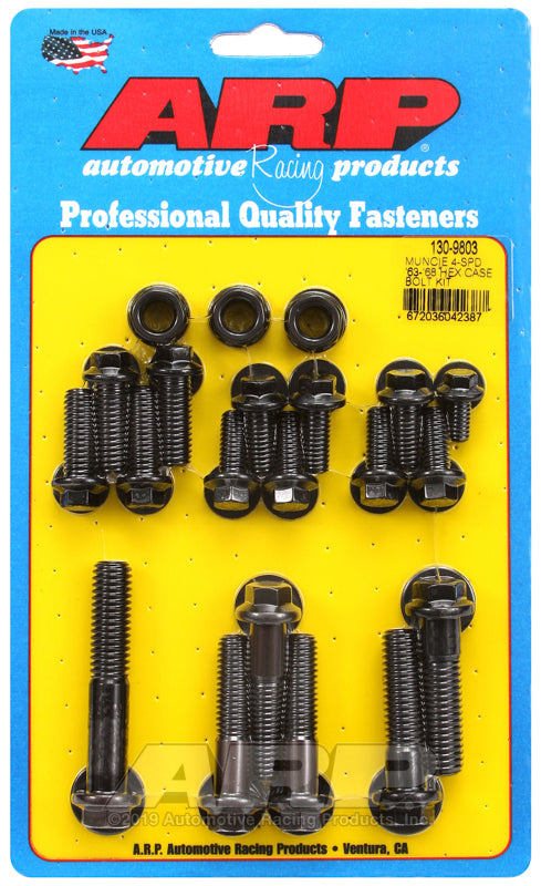 ARP Muncie 4-spd 63-68 hex trans case bolt kit - 130-9803