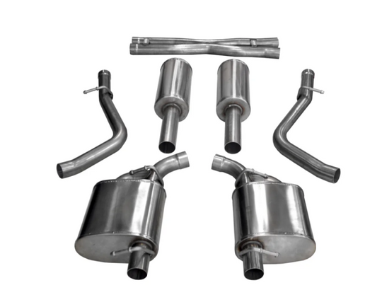 Corsa 2015-2023 Dodge Challenger 3.6L 2.5in Cat-Back Dual Rear Exit (re-uses stock exhaust bezel) - 21066