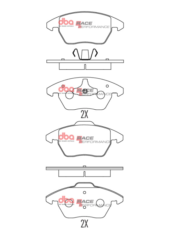 DBA 06-13 Volkswagen GTI Front RP Performance Brake Pads - DB1849RP