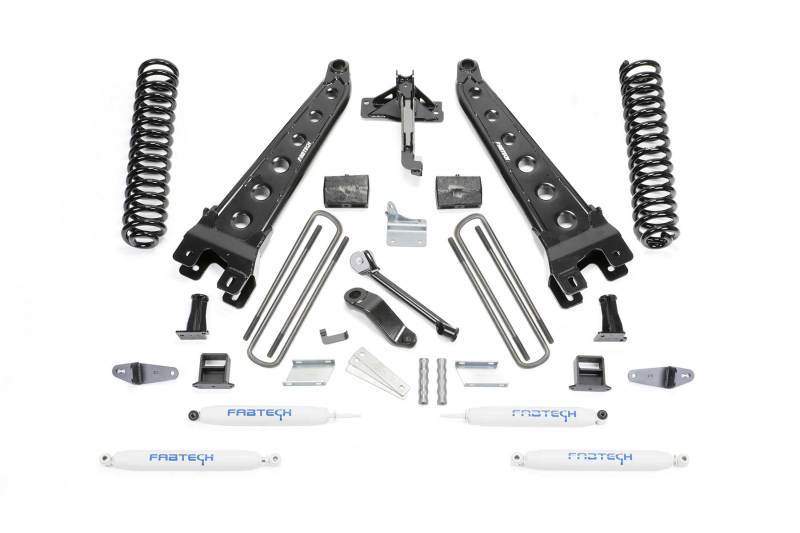 Fabtech 08-10 Ford F450/550 4WD 6in Rad Arm Sys w/Coils & Perf Shks - K2052