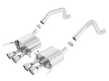 Borla 2014 Chevy Corvette C7 ZO6 S/C w/o AFM w/o NPP S-Type Rear Section Exhaust Dual Rd Rolled Tips - 11910