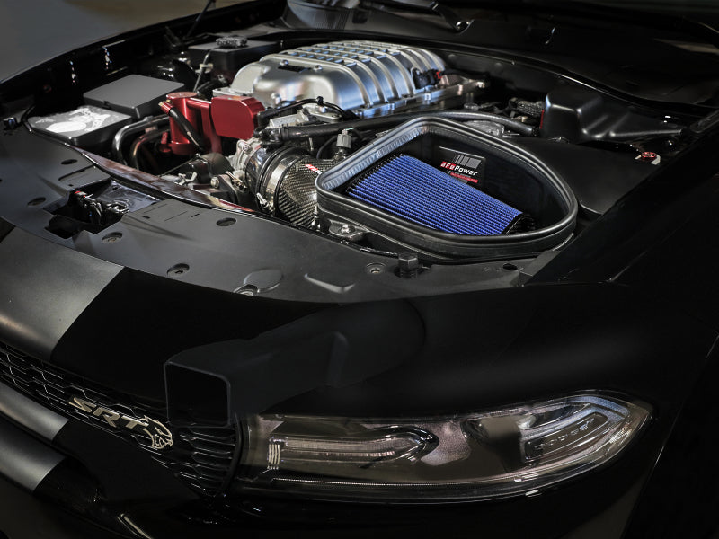 aFe Dodge Charger SRT Hellcat Redeye 21-23 V8-6.2L Track Series Stage-2 Carbon Fiber Intake Pro 5R - 57-10027R