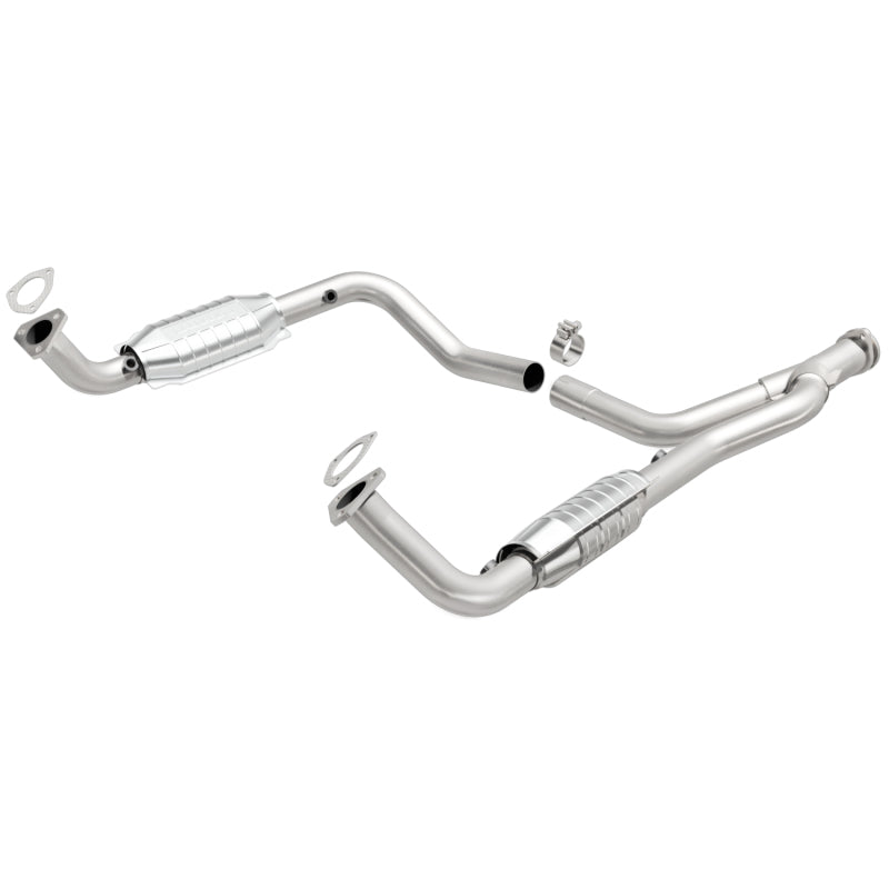 MagnaFlow DF Cat. Conv 95-99 Range Rover 4.0/4.6L GEMS Y-Pipe Assembly *NOT FOR SALE IN CALIFORNIA* - 93694