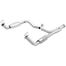 Load image into Gallery viewer, MagnaFlow DF Cat. Conv 95-99 Range Rover 4.0/4.6L GEMS Y-Pipe Assembly *NOT FOR SALE IN CALIFORNIA* - 93694