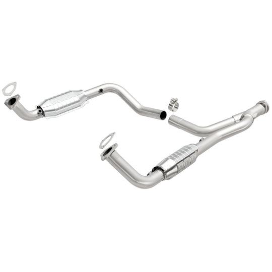 MagnaFlow DF Cat. Conv 95-99 Range Rover 4.0/4.6L GEMS Y-Pipe Assembly *NOT FOR SALE IN CALIFORNIA* - 93694
