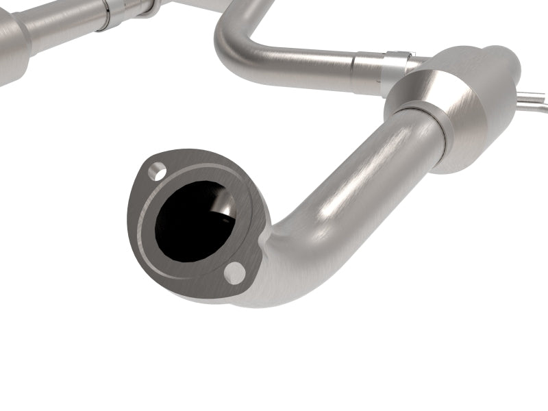 aFe Toyota Tacoma 16-17 V6-3.5L Twisted Steel Y-Pipe w/ Cat - 48-46011-RC