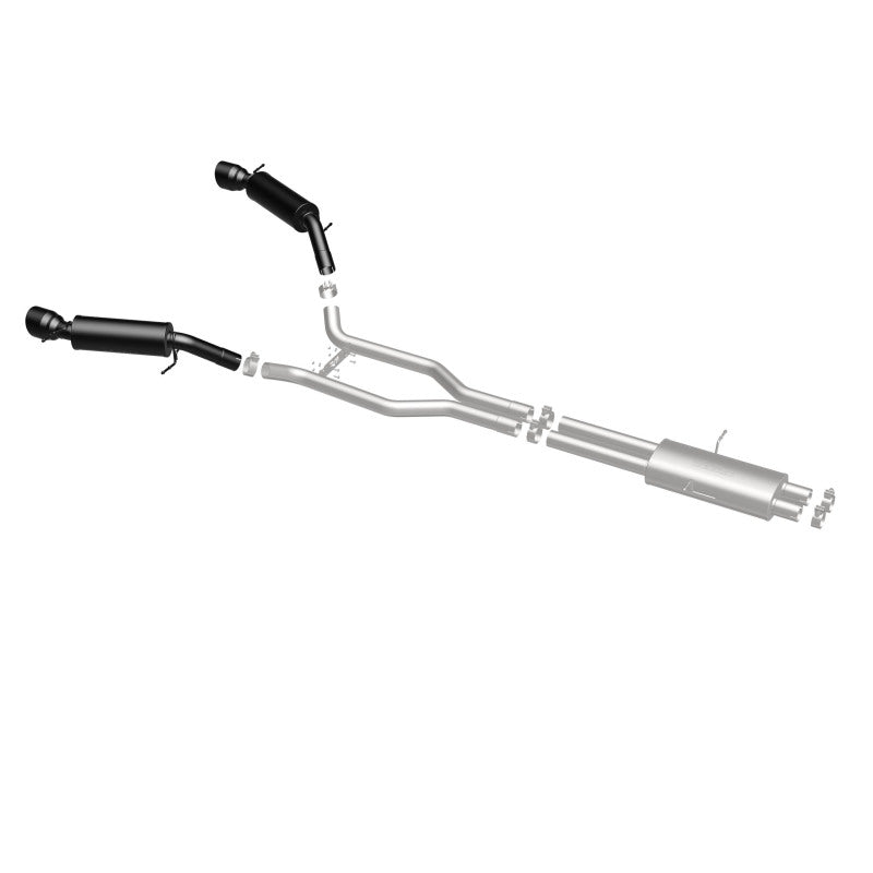 MagnaFlow Cat-Back 15-16 Land Rover Ranger Rover V6 SS 2.5in Dual Split Rear Exit 4.5in Black Tips - 19123