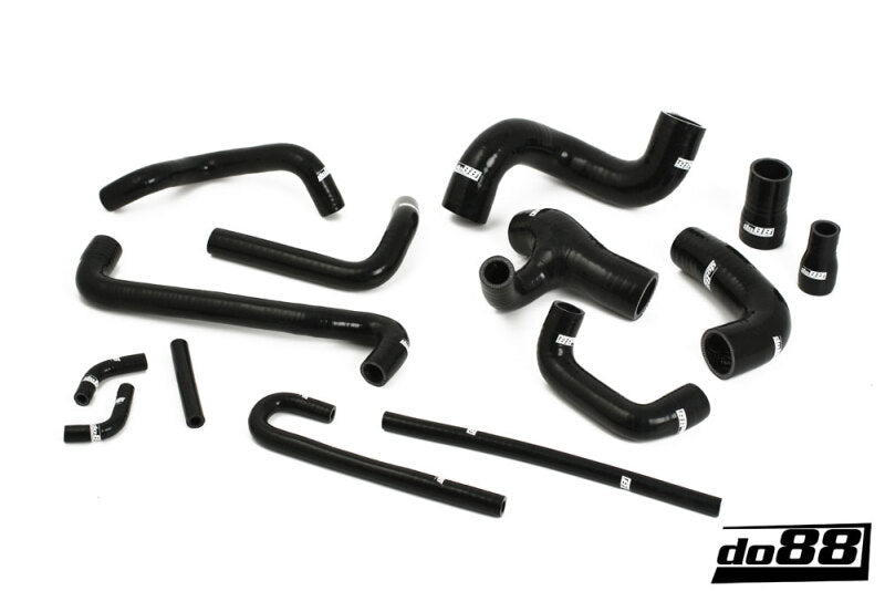 do88 86-92 BMW M3 S14B23/S14B23 Evo II/S14B23 Evo III (E30) Coolant Hoses - Black - DO88-KIT130S