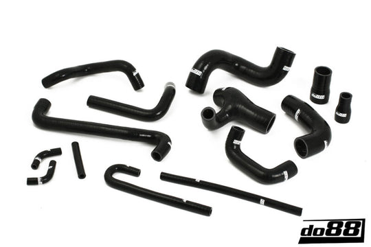 do88 86-92 BMW M3 S14B23/S14B23 Evo II/S14B23 Evo III (E30) Coolant Hoses - Black - DO88-KIT130S