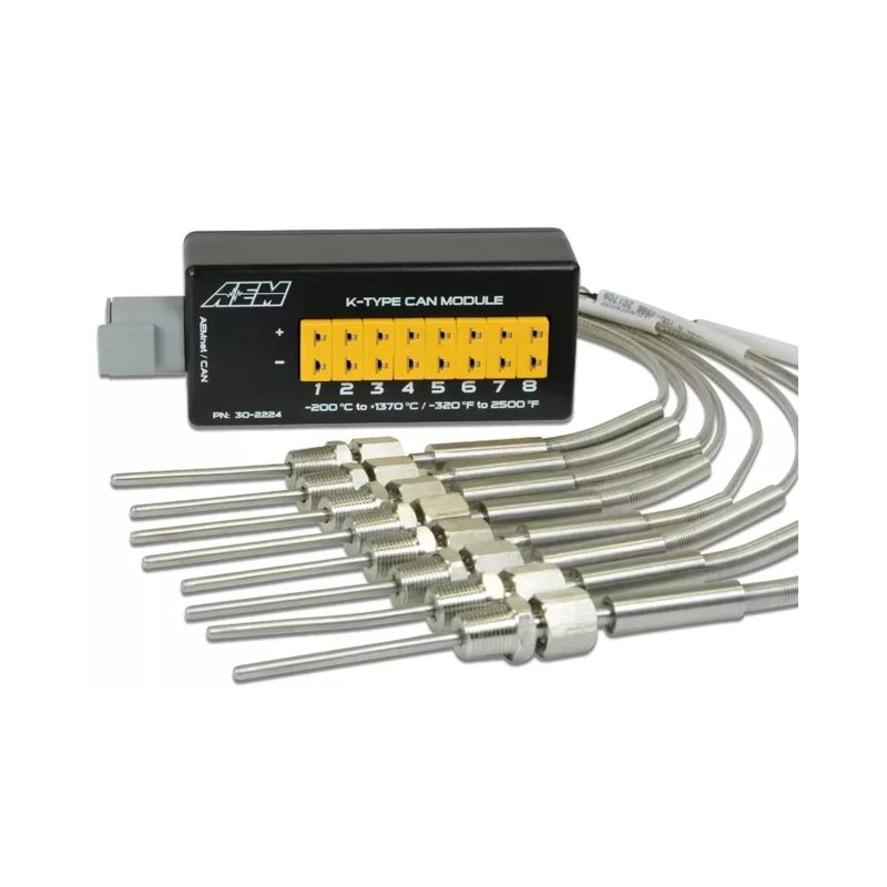 AEM 8 Channel K-Type Thermocouple EGT CAN Module - 30-2224