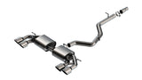 Borla 22-25 Volkswagen Golf R S-type Cat-Back Exhaust - Dual 4.5in Stainless Brushed Tips w/ Logo - 141029SB