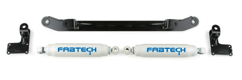 Fabtech 07-14 GM C/K1500 2WD/4WD Dual Steering Stabilizer System w/Perf. Shocks - FTS21044BK