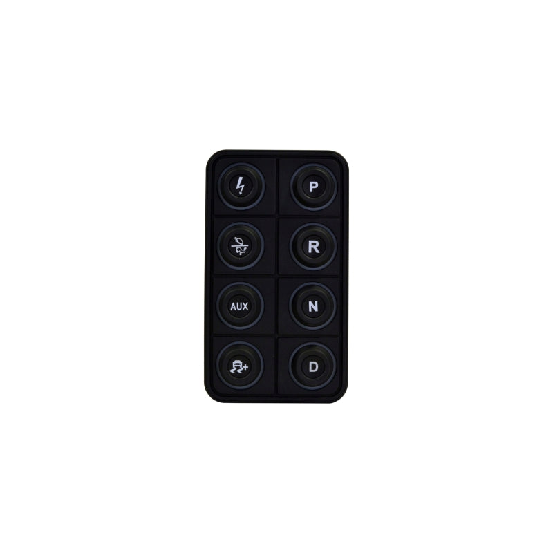 AEM EV 8 Button Keypad CAN Based Programmable Backlighting - 30-8400