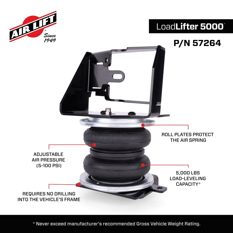 Air Lift LoadLifter 5000 Air Spring Kit for 23-25 Toyota Sequoia 4WD - 57264