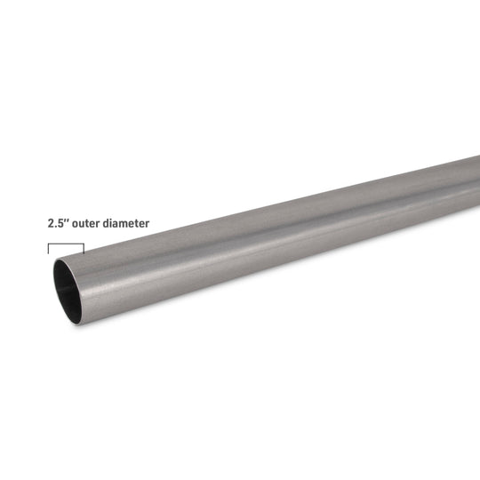 Mishimoto Universal 304SS Exhaust Tubing 2.5in. OD - Straight - MMICP-SS-250