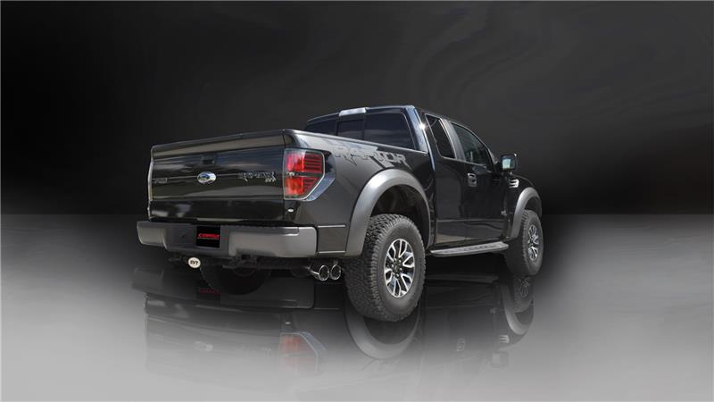 Corsa 2011-14 Ford F-150 Raptor 6.2L V8 144in Wheelbase Xtreme Cat-Back Resonator Delete Kit Exhaust - 14758