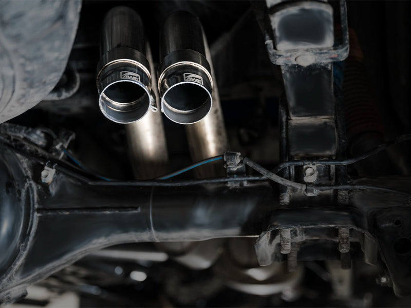 AWE Tuning 2016-2022 Toyota Tacoma 0FG Exhaust with BashGuard - No Tips - 3015-31826