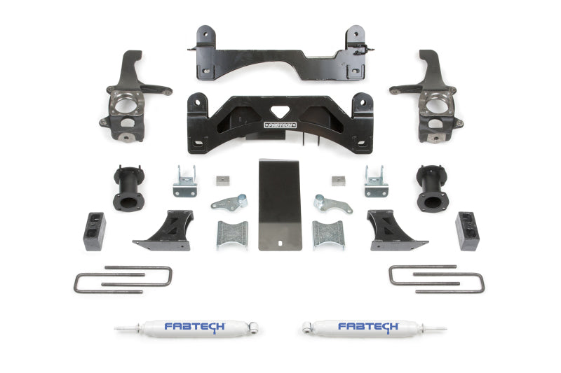 Fabtech 16-21 Toyota Tundra 2WD/4WD 6in Basic Sys w/C/O Spacers & Perf Rr Shks - K7054