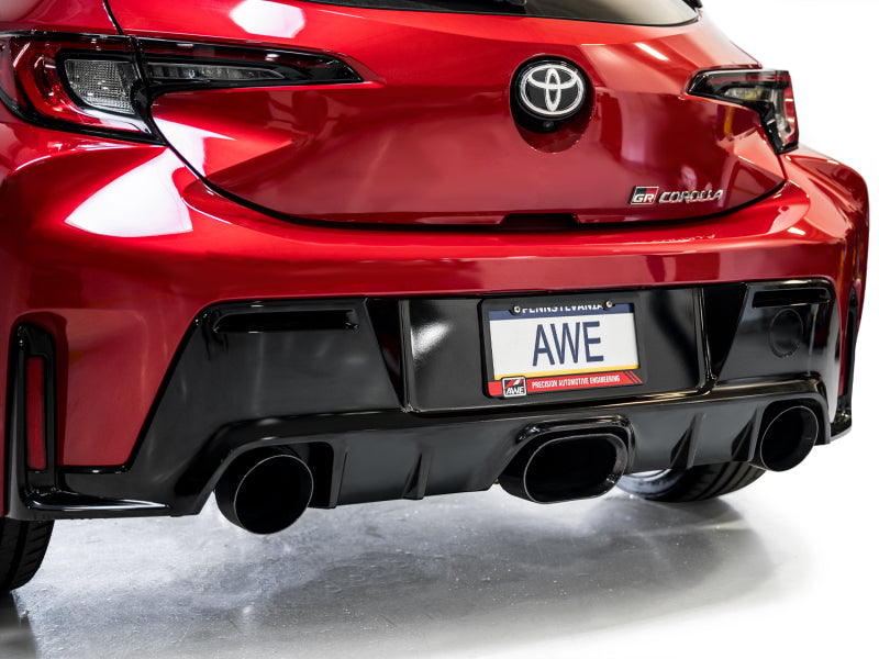 AWE Tuning 2023+ Toyota GR Corolla Touring Edition Exhaust - Diamond Black Tips - 3015-53472