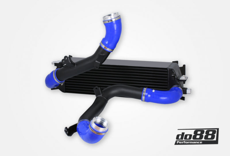 do88 Volvo S60/V60/XC60/V90/S90/XC90 (SPA) Diesel BigPack Intercooler Kit w/Blue Hoses - BIG-260-D-B