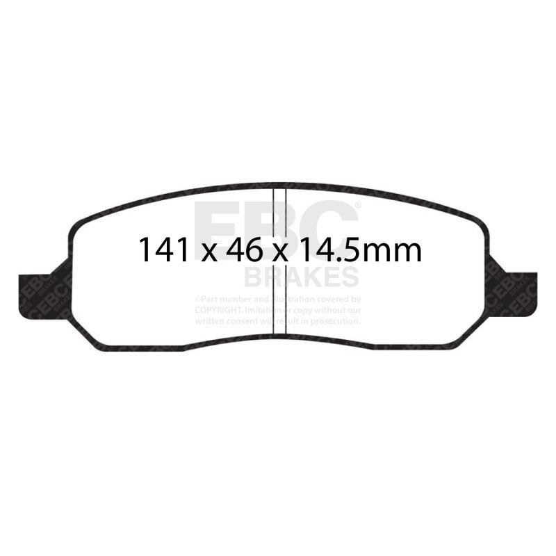 EBC 06-09 Buick Lucerne 3.8 Yellowstuff Rear Brake Pads - DP41770R