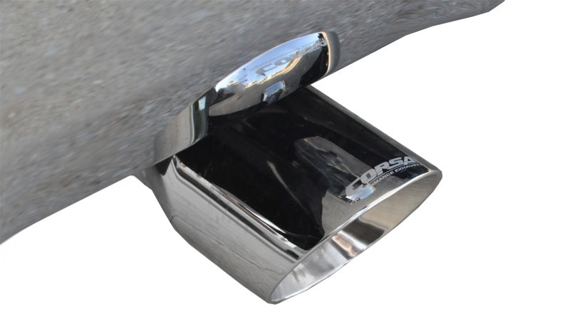 Corsa 14-19 GMC Sierra/Chevy Silv 1500 Crew Cab/Std. Bed 5.3L V8 Polished Sport Dual Rear CB Exhaust - 14870