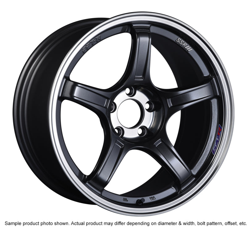 SSR GTX03 18x9.5 5x100 38mm Offset Black Graphite Wheel - XC18950+3805CGM